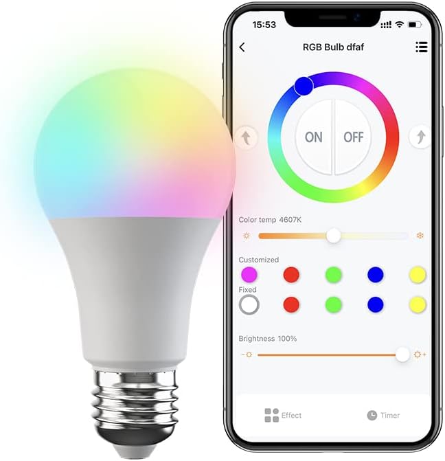 لمبة 12 وات rgb 12 لون لمبة 12 وات rgb 12 لون - Image 1